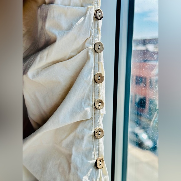 NWT | Free People SS21 - “Technical Organic Cotton Linen” Halter Wrapped Dress - Picture 4 of 13